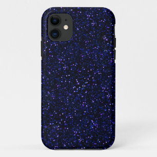Case-Mate iPhone Case Parties scintillantes de minuit foncées de bleu