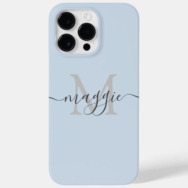 Coques Case-Mate iPhone Paruline thermique Monogramme Pastel Script (Verso)