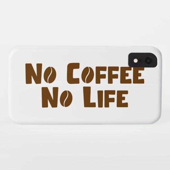 Coques Case-Mate iPhone Pas de café Pas de vie (Dos (Horizontal))