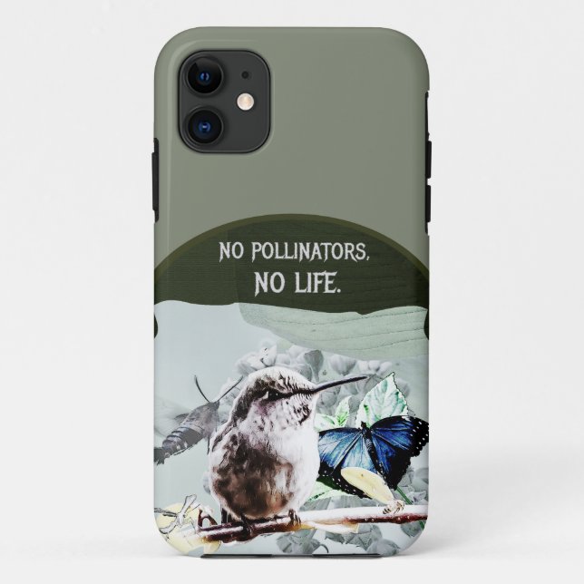 Coques Case-Mate iPhone Pas de pollinisateurs, pas de vie (Dos)