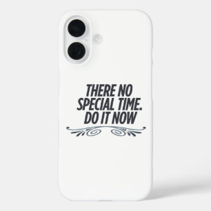 Coques iPhone 16 Pas De Temps Parfait - Citation De Typographie Mot