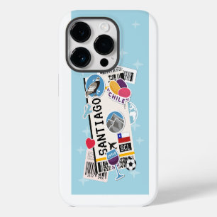 COQUE POUR iPhone 14 PRO PASSE D'EMBARQUEMENT SANTIAGO CHILI