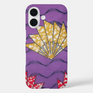 Coques iPhone 16 Passion Pourpre   Ventilateur ondulé abstrait est-