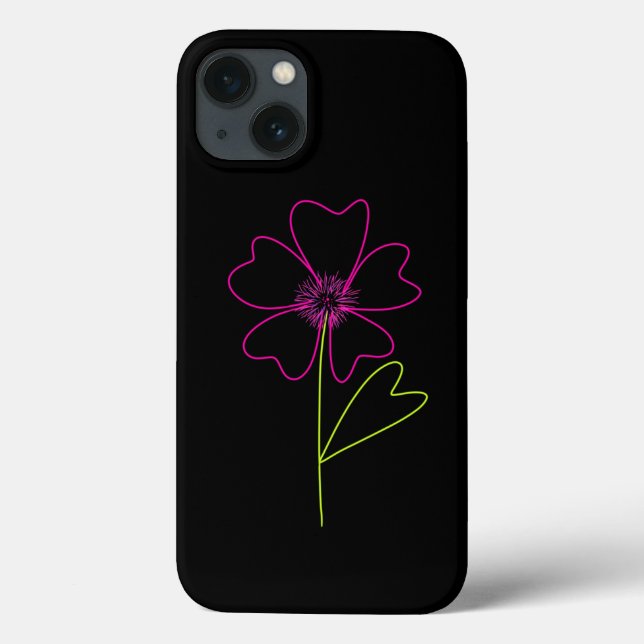 Coques Case-Mate iPhone Passionné par les fleurs roses (Verso)