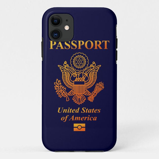 COQUES Case-Mate iPhone PASSPORT(USA) (Dos)