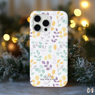 Coque iPhone 15 Pro Max Pastel Botanique - Inspiré de la Nature Minimalist