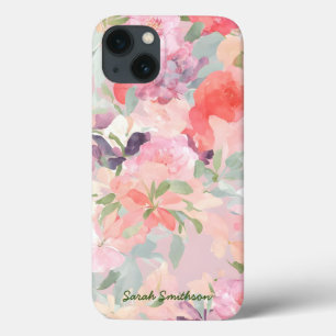 Case-Mate iPhone Case Pastel Chaleureux Fleurs sauvages Abstraits Aquare