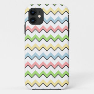 Coques Pour iPhone Pastel Chevron-Drop Shadow par Shirley Taylor