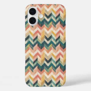 Coques iPhone 16 Plus "Pastel Gradient Chevron Harmony"