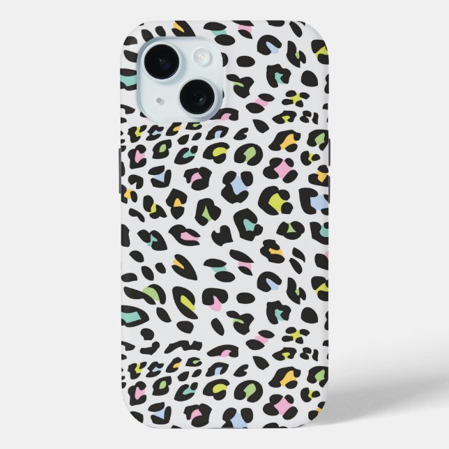 Coques Case-Mate iPhone Pastel Leopard Spot Motif (Verso)