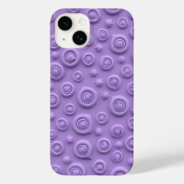 Coque Pour iPhone 14 Pastel Purple Spiral iPhone Case for Women