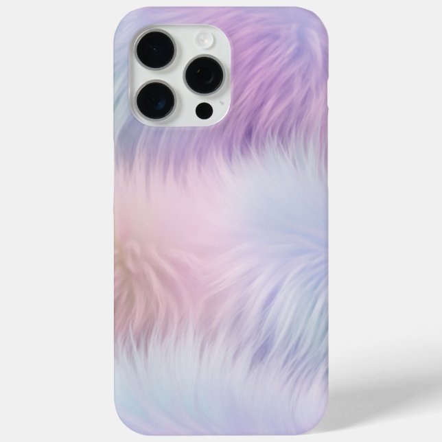 Coques Case-Mate iPhone Pastel Rainbow Fur (Verso)