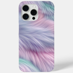 Coque iPhone 15 Pro Max Pastel Rainbow Fur
