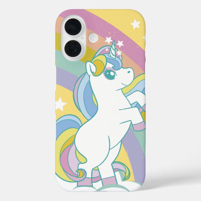 Coques Case-Mate iPhone Pastel Rainbow Unicorn (Verso)