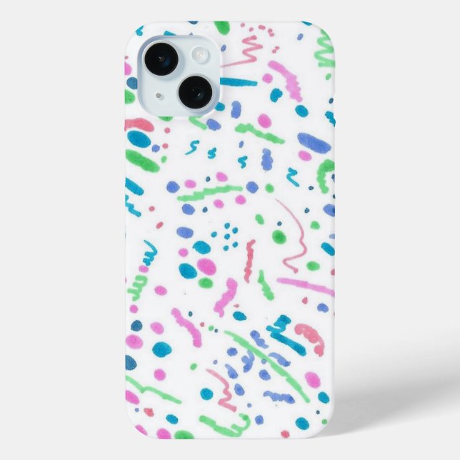 Coques Case-Mate iPhone Pastel Splatter Confetti Imprimer (Verso)