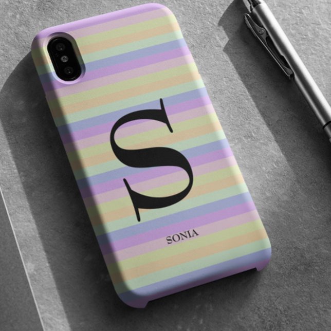 Coques Case-Mate iPhone Pastel Stripes (Créateur téléchargé)