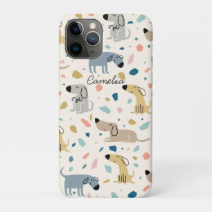 Case-Mate iPhone Case Pastel Terrazzo Funny Mignonne Chien Motif