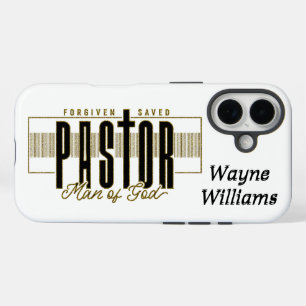 Coques iPhone 16 Pasteur chrétien inspiré/Personnalisé