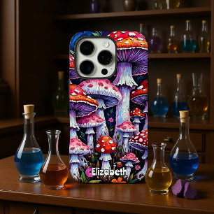 Coques iPhone 16 Pro Patch de champignons sur la Lune