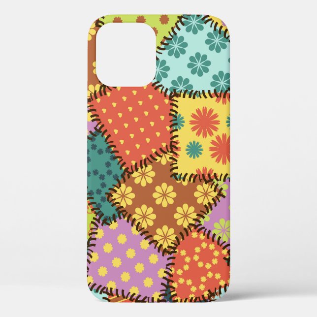 Coques Case-Mate iPhone Patchwork Eclectique : Mélange Motif Diverse (Verso)