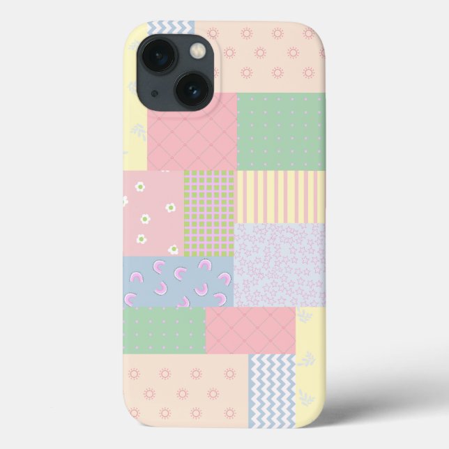 Coques Case-Mate iPhone Patchwork Pastel (Verso)