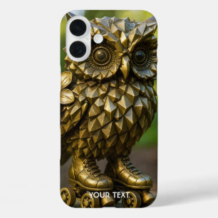 Coques iPhone 16 Plus Patins de chouette en laiton fantaisie mignons