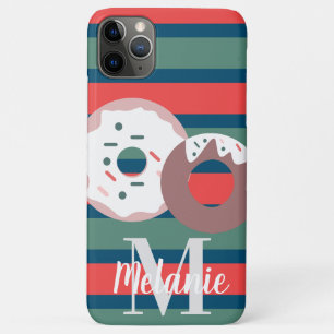 Case-Mate iPhone Case Pâtisseries de Noël et rayures de vacances