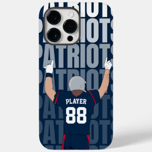 Coque Pour Pour iPhone 14 Pro Max Patriotes Personnalisés Jersey Football Américain