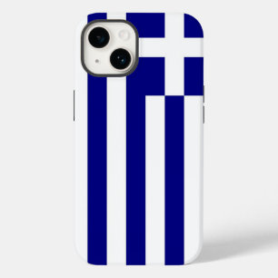 Coque Pour iPhone 14 Patriotique Apple Coque-Mate, Grèce Drapeau Coque-