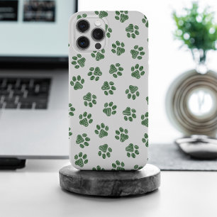 Coque iPhone 15 Pro Max Patrouilles de Doodle, Paws de Chien, Paws Vertes