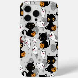Coque iPhone 15 Pro Max Patrouilles éffrayantes du Citrouille fantôme