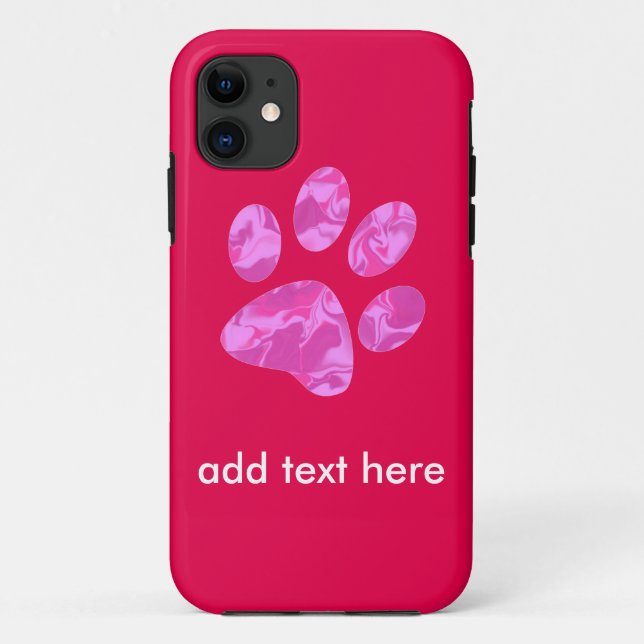Coques Case-Mate iPhone Patte de camouflage rose (Dos)