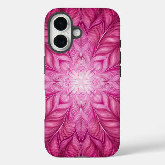 Coques iPhone 16 Pattern Batik Pink