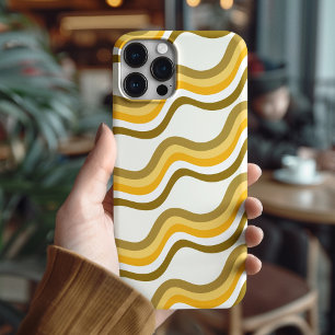 Coques iPhone 16 Pattern de Golden Waves