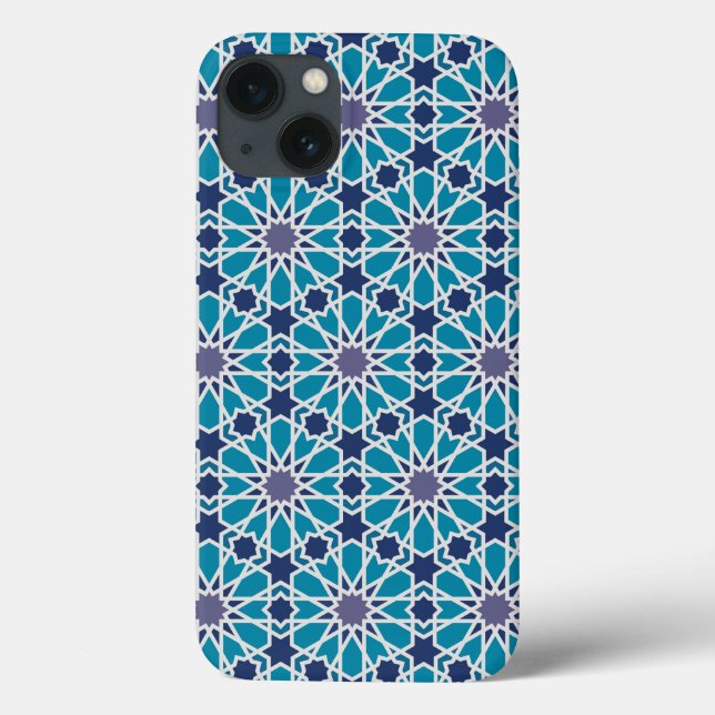 Coques Case-Mate iPhone Pattern In Blue and Grey (Verso)
