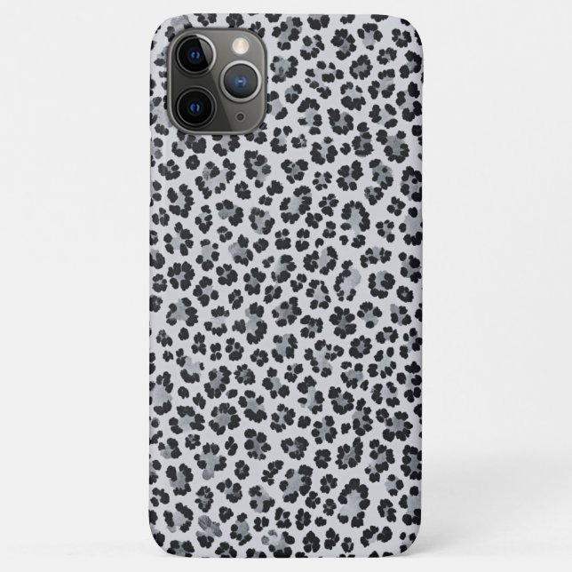 Coques Case-Mate iPhone Pattern Leopard Print Gray (Dos)