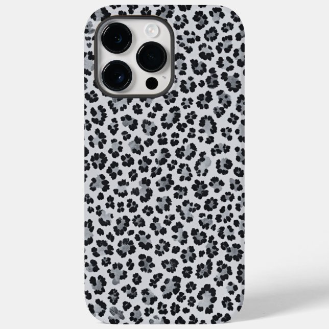 Coques Case-Mate iPhone Pattern Leopard Print Gray (Verso)