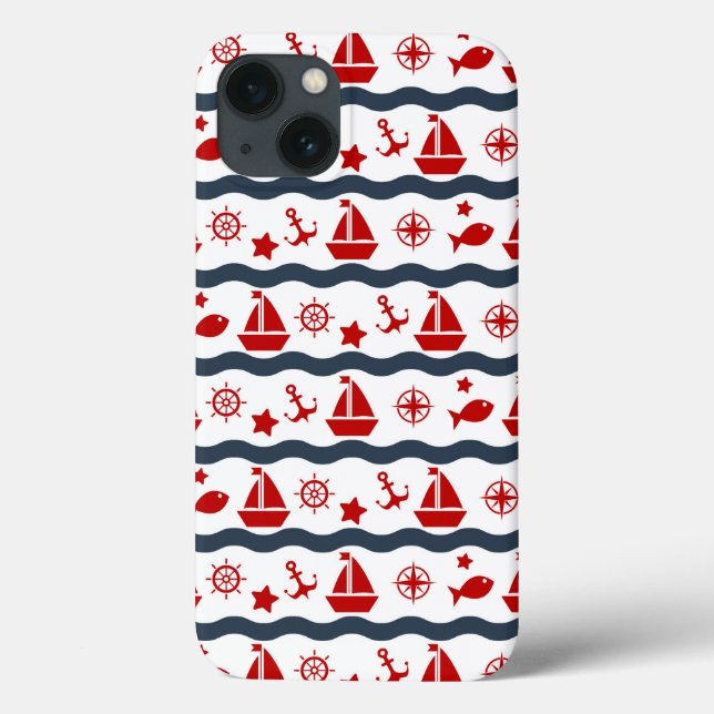 Coques Case-Mate iPhone Patterns maritimes (Verso)