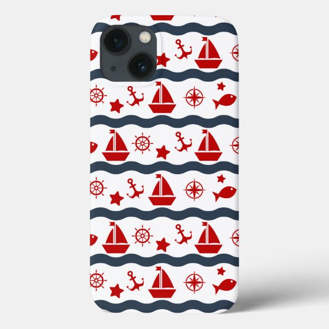 Coques Case-Mate iPhone Patterns maritimes (Verso)