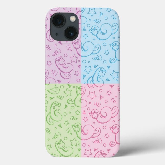Coques Case-Mate iPhone patterns witkes snakes (Verso)