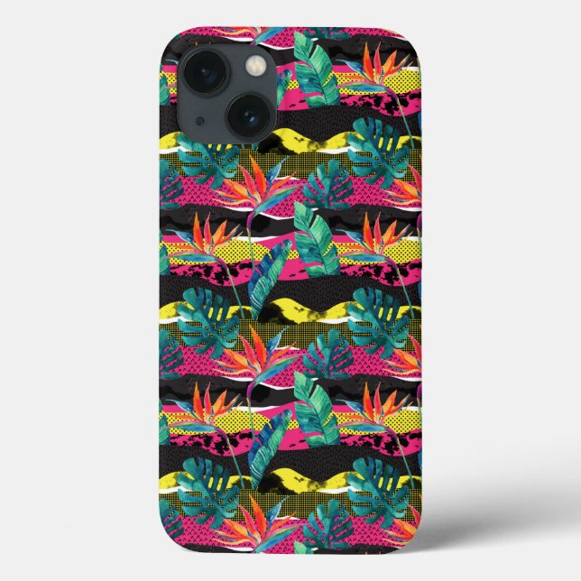 Coques Case-Mate iPhone Patters de texture tropicale (Verso)