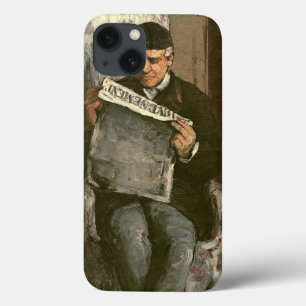 iPhone 13 Coque Paul Cezanne le père de l'artiste, lisant le "v�