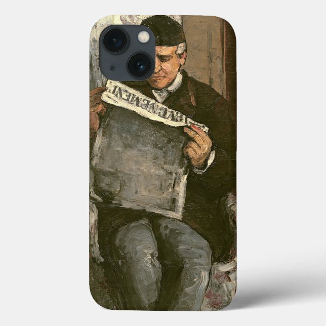 Coques Case-Mate iPhone Paul Cezanne | le père de l'artiste, lisant le "v� (Verso)