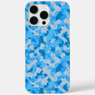 Coques iPhone 16 Pro Max Pavé HAMbWG I - Camouflage bleu