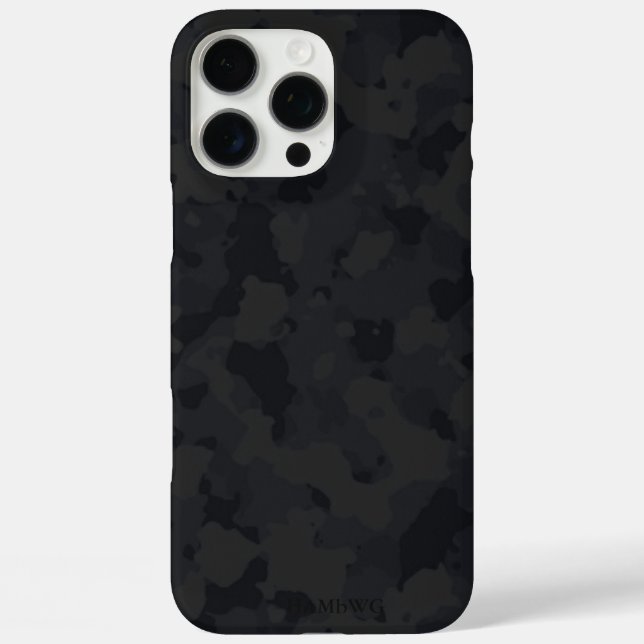 Coques Case-Mate iPhone Pavé HAMbyWG I - Camouflage noir (Verso)