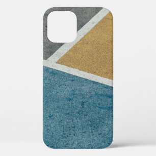 Case-Mate iPhone Case Pavé peint gris, jaune et bleu