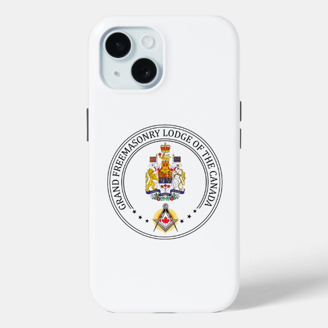 Coques Case-Mate iPhone Pavillon de franc-maçonnerie du Canada (Verso)