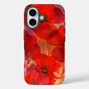 Coques iPhone 16 Pavot chaud d'été