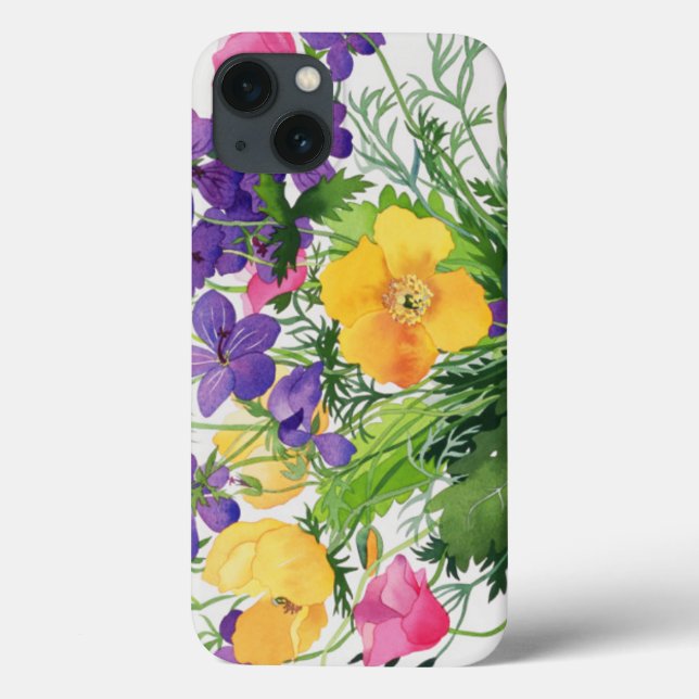 Coques Case-Mate iPhone Pavots et géraniums (Verso)