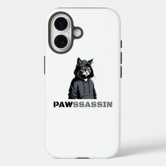 Coques iPhone 16 PAWSSASSIN Cat Phone Case